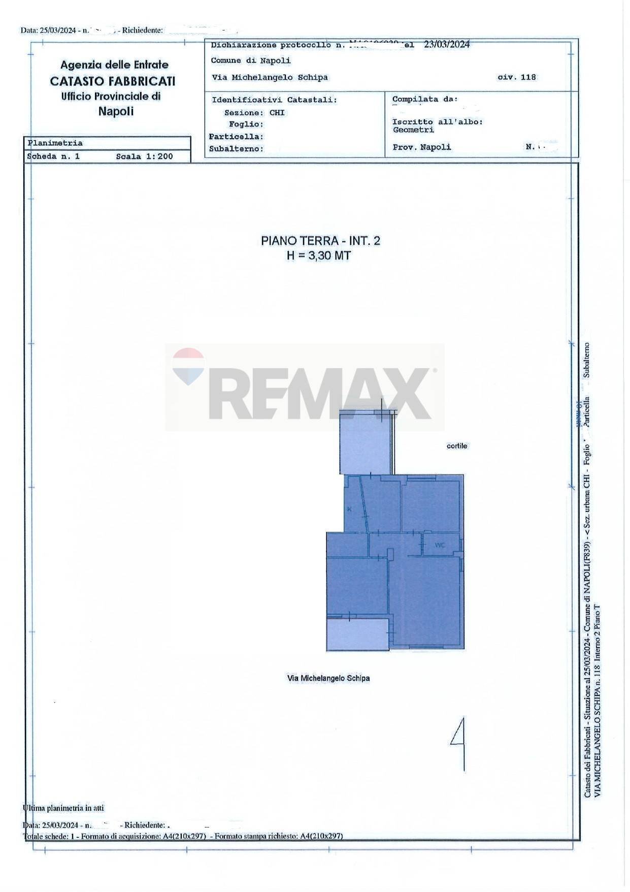 Pianta 2D - Quadrilocale Via Michelangelo Schipa
 
118, Napoli - planimetria 1