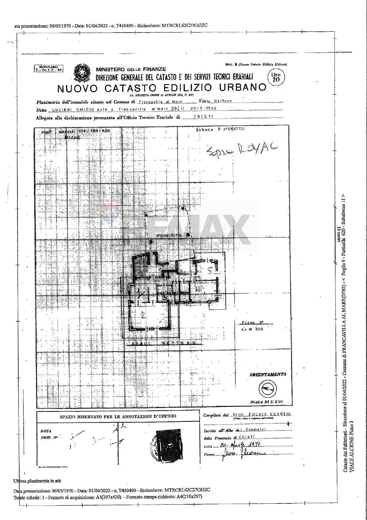 Planimetria - Appartamento Viale Nettuno
 
13, Francavilla al Mare - planimetria 1