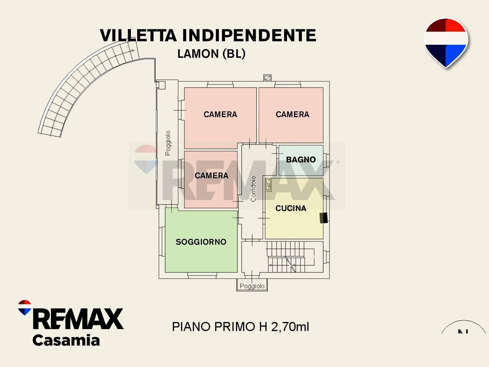Pianta 2D - Independent house Via Resenterra
 
45, Lamon - floor plans 1