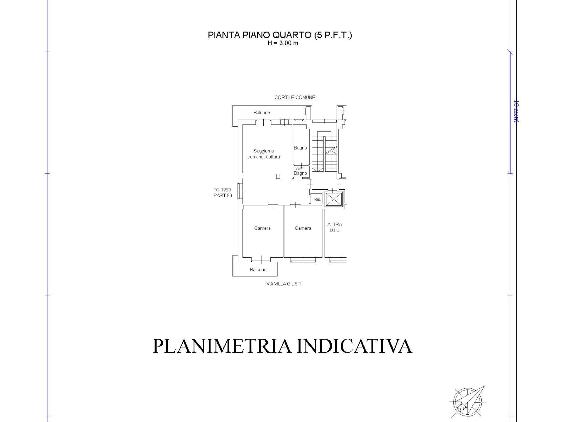 Foto 20 - Appartamento Via Villa Giusti, Torino - planimetria 1