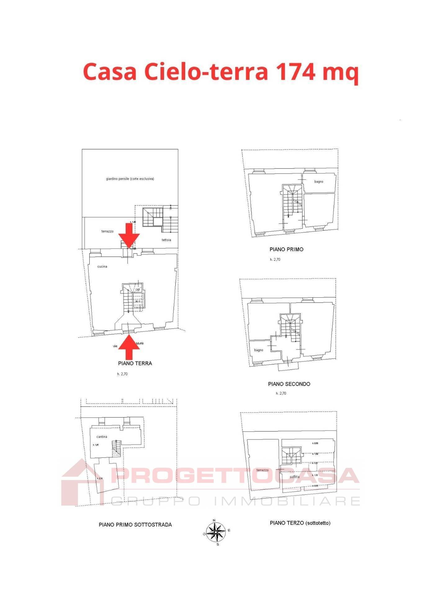 Foto 33 - Independent house Via delle Mura
 
35, Acquaviva Picena - floor plans 1