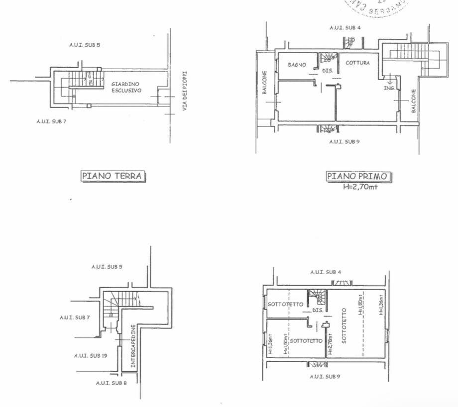 Foto 29 - Villa a Schiera Via dei pioppi
 
4, Bolgare - planimetria 1