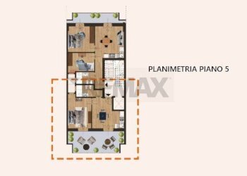 Pianta 2D - Trilocale Via Montegrappa
 
147, Bari - foto 9