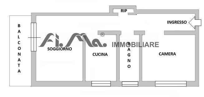 Foto 2 - Three-room apartment via Tissoni, Savona - floor plans 1