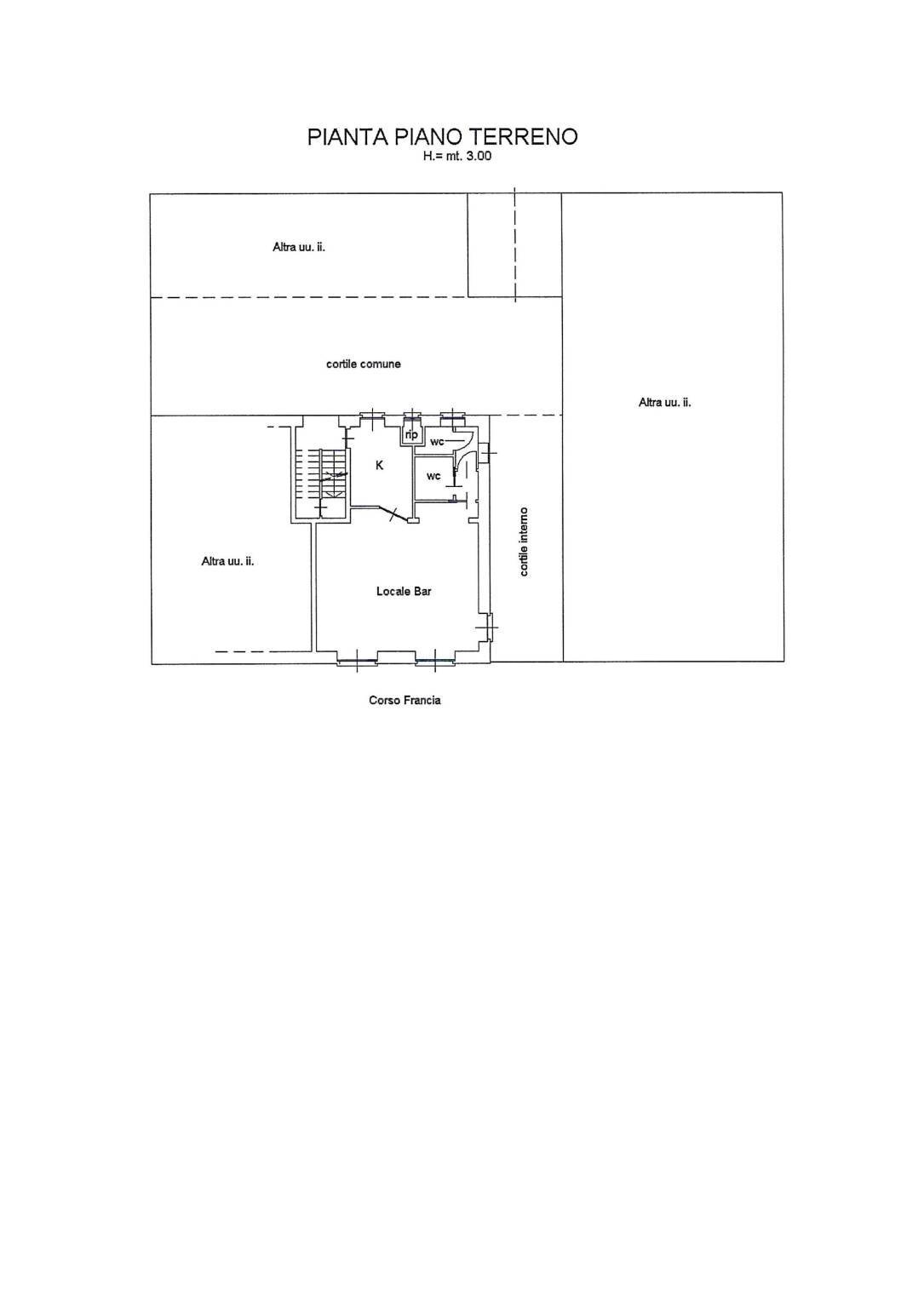 Shop corso Francia, 16, Collegno - floor plans 1