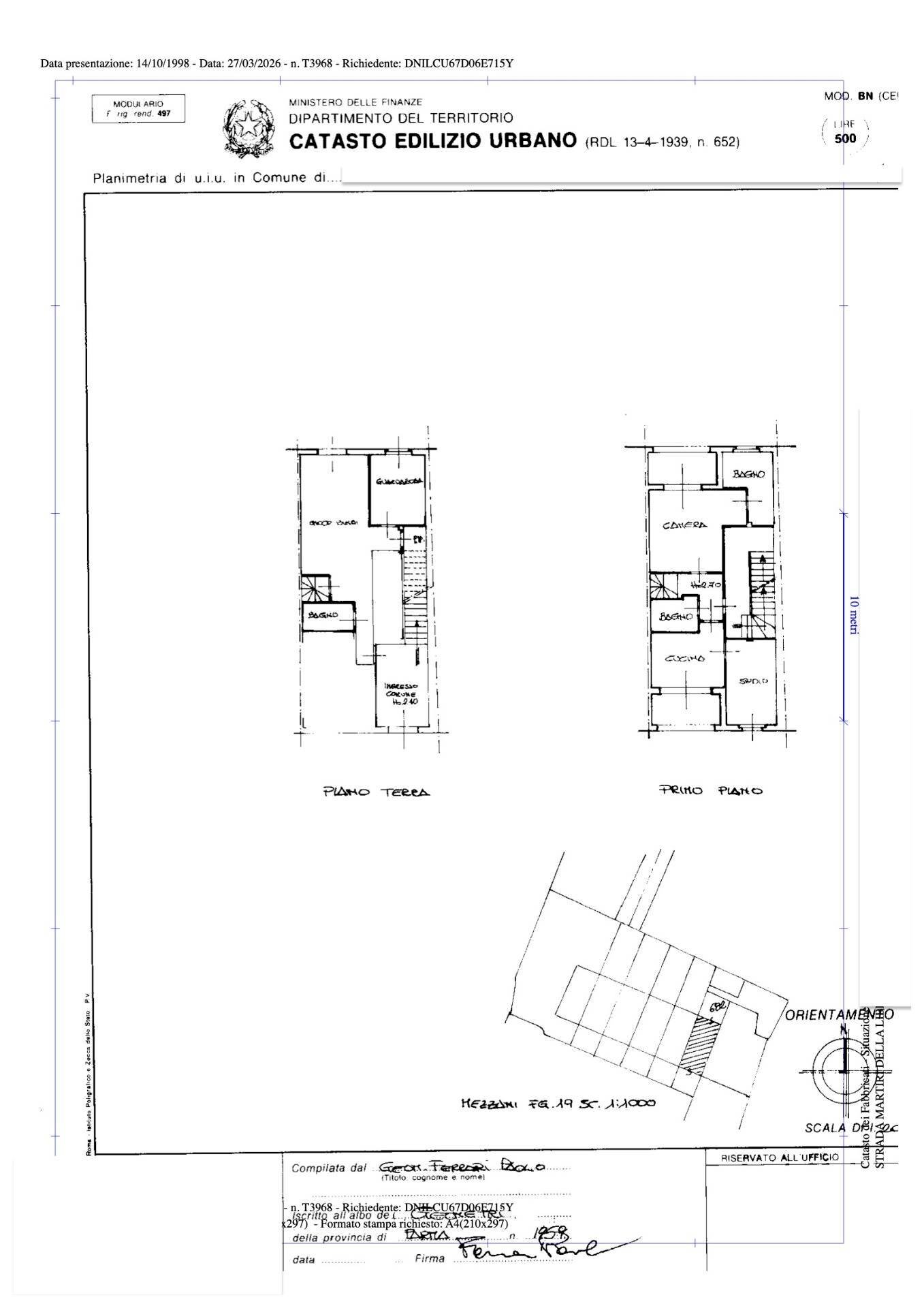 Foto 51 - Quadrilocale STRADA MARTIRI DELLA LIBERTÀ, Sorbolo Mezzani - planimetria 1