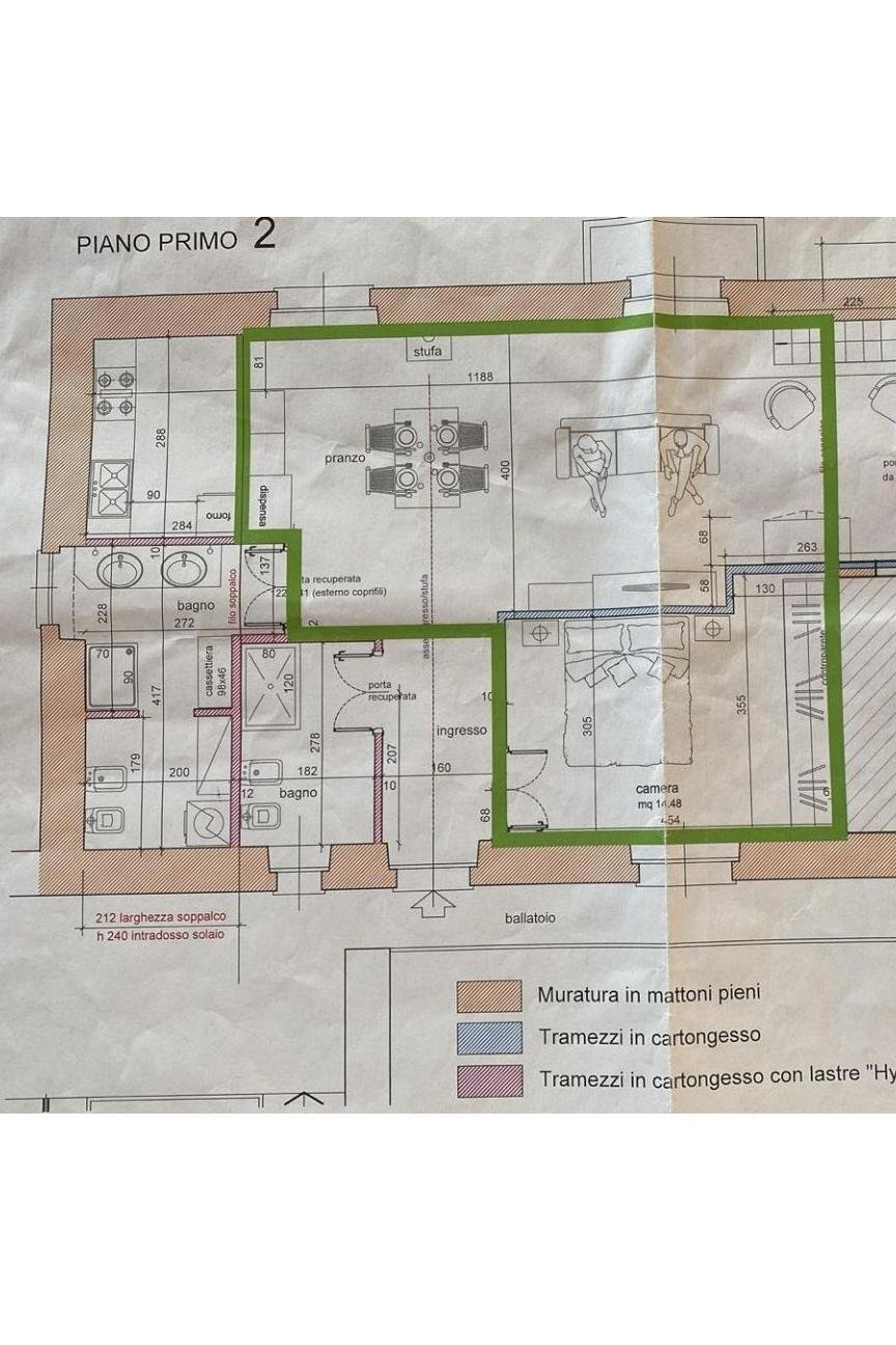 Quadrilocale via delle Rosine, 18, Chieri - planimetria 1