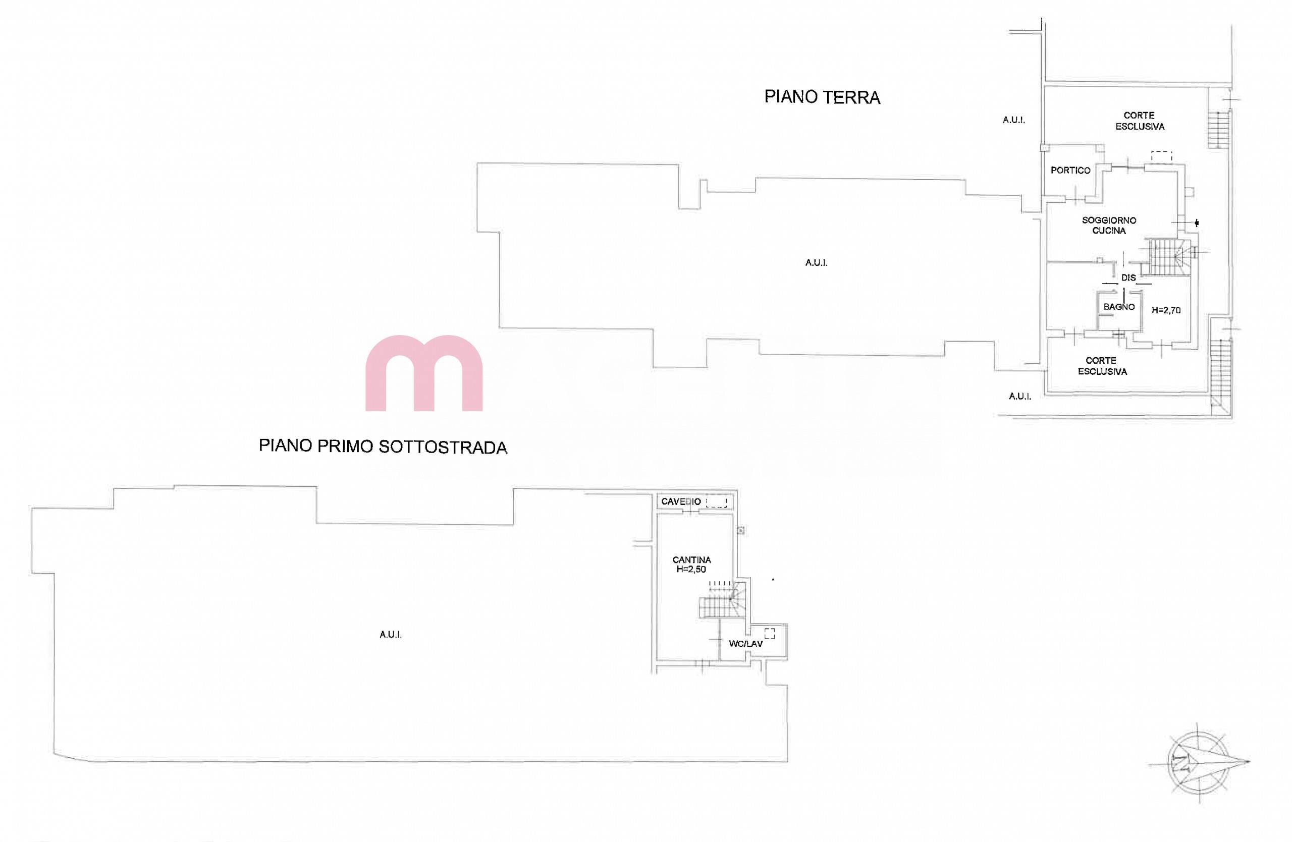 Foto 43 - Trilocale VIA MORANDI GILLI
 
58 C, Concesio - planimetria 1