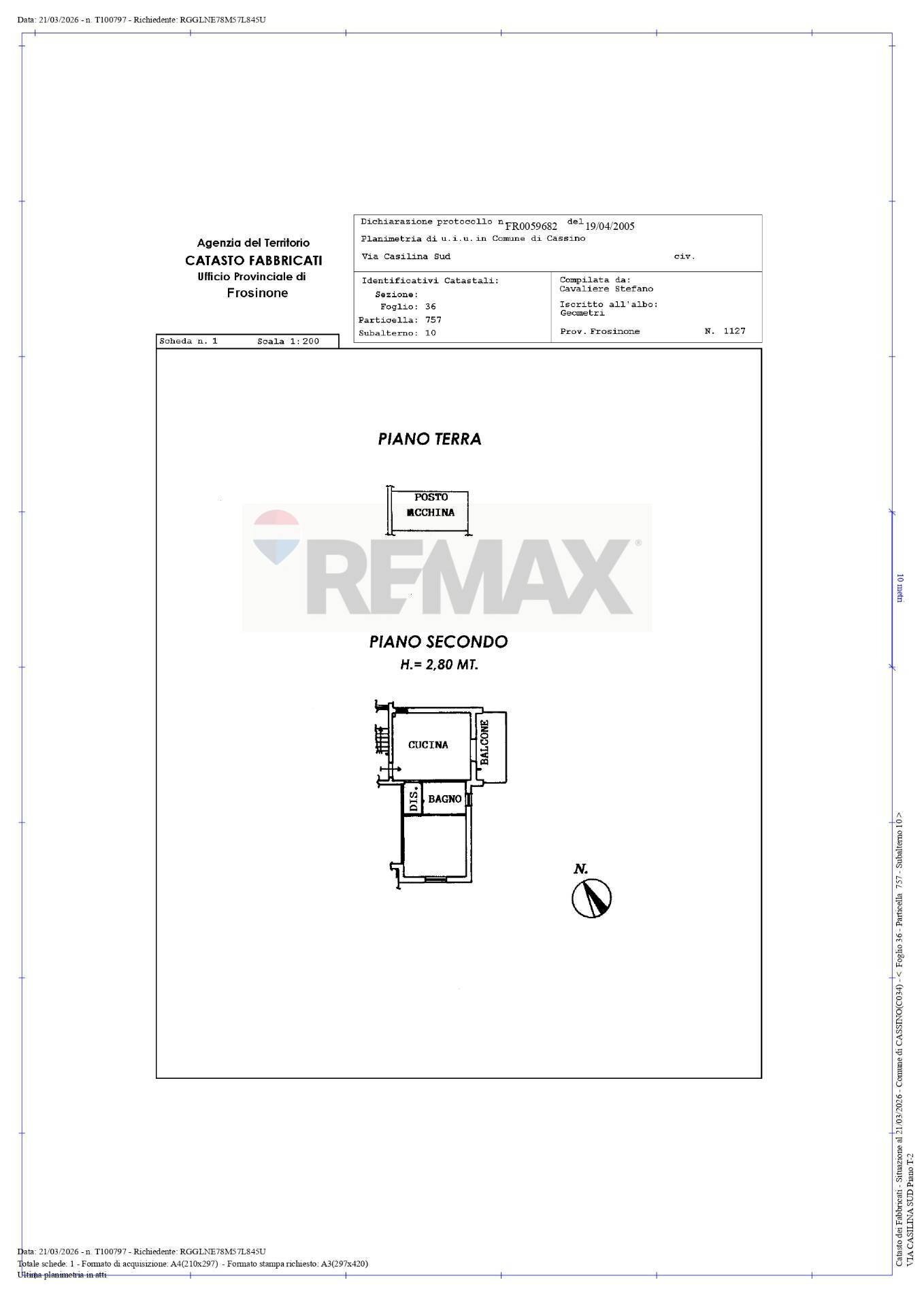 Pianta 2D - Three-room apartment via Teresa labriola
 
27, Cassino - floor plans 1