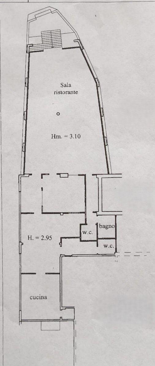 Negozio via Scarpanto, Genova (zona Pegli) - planimetria 1