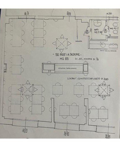 Restaurant Bologna (neighborhood Centro Storico) - floor plans 1