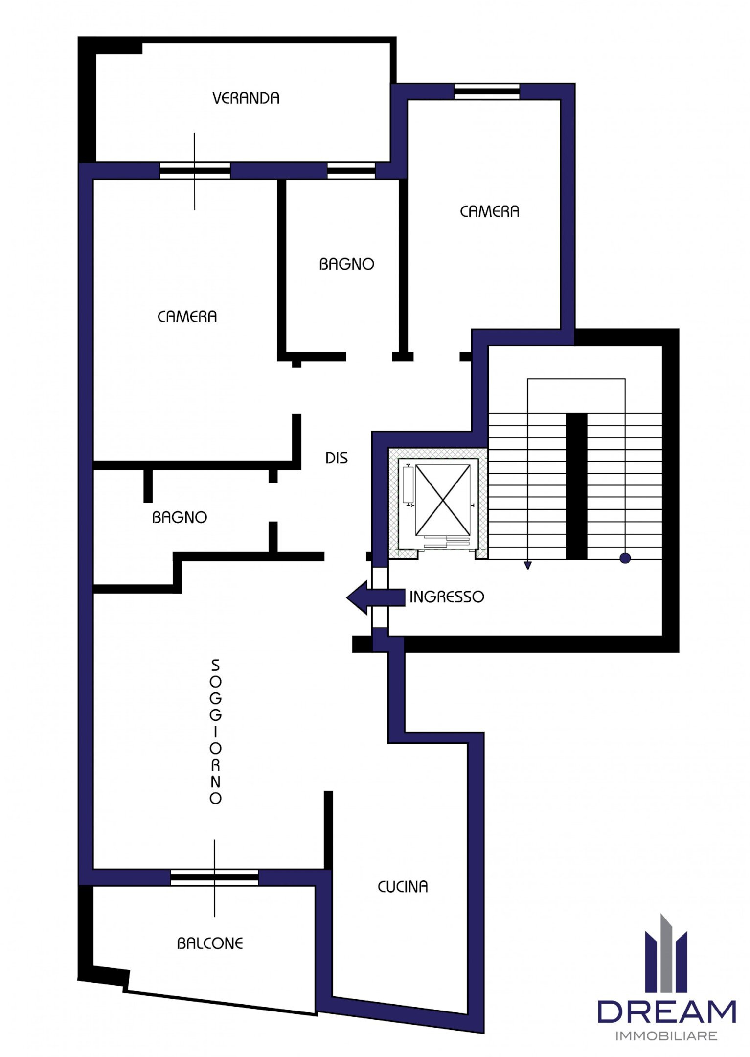 Foto 23 - Three-room apartment via Luigi Settembrini, Quartu Sant'Elena - floor plans 1