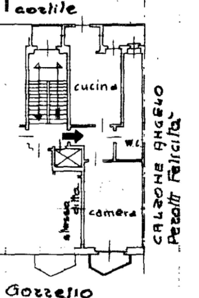 Two-room apartment Via Gaspare Gorresio, Torino (neighborhood Lucento) - floor plans 1