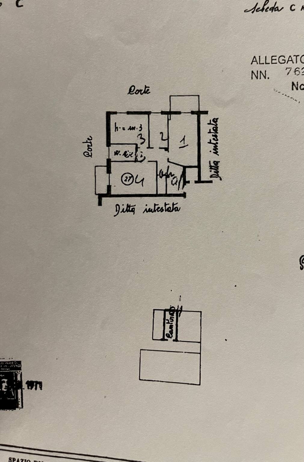 Trilocale viale Lombardia, 44, Usmate Velate - planimetria 1