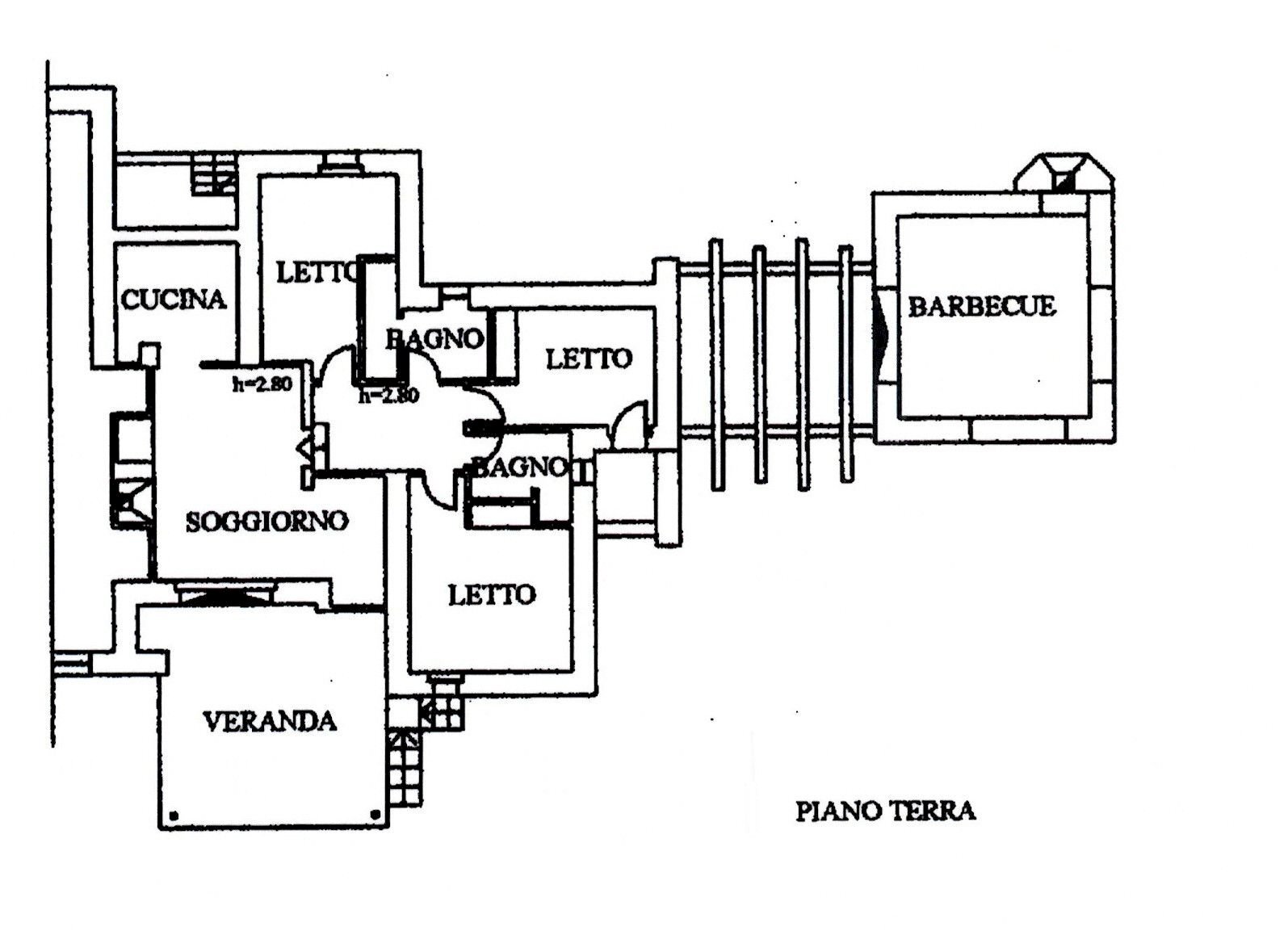 Four-room apartment via Campu Beddu, 117, Stintino - floor plans 1