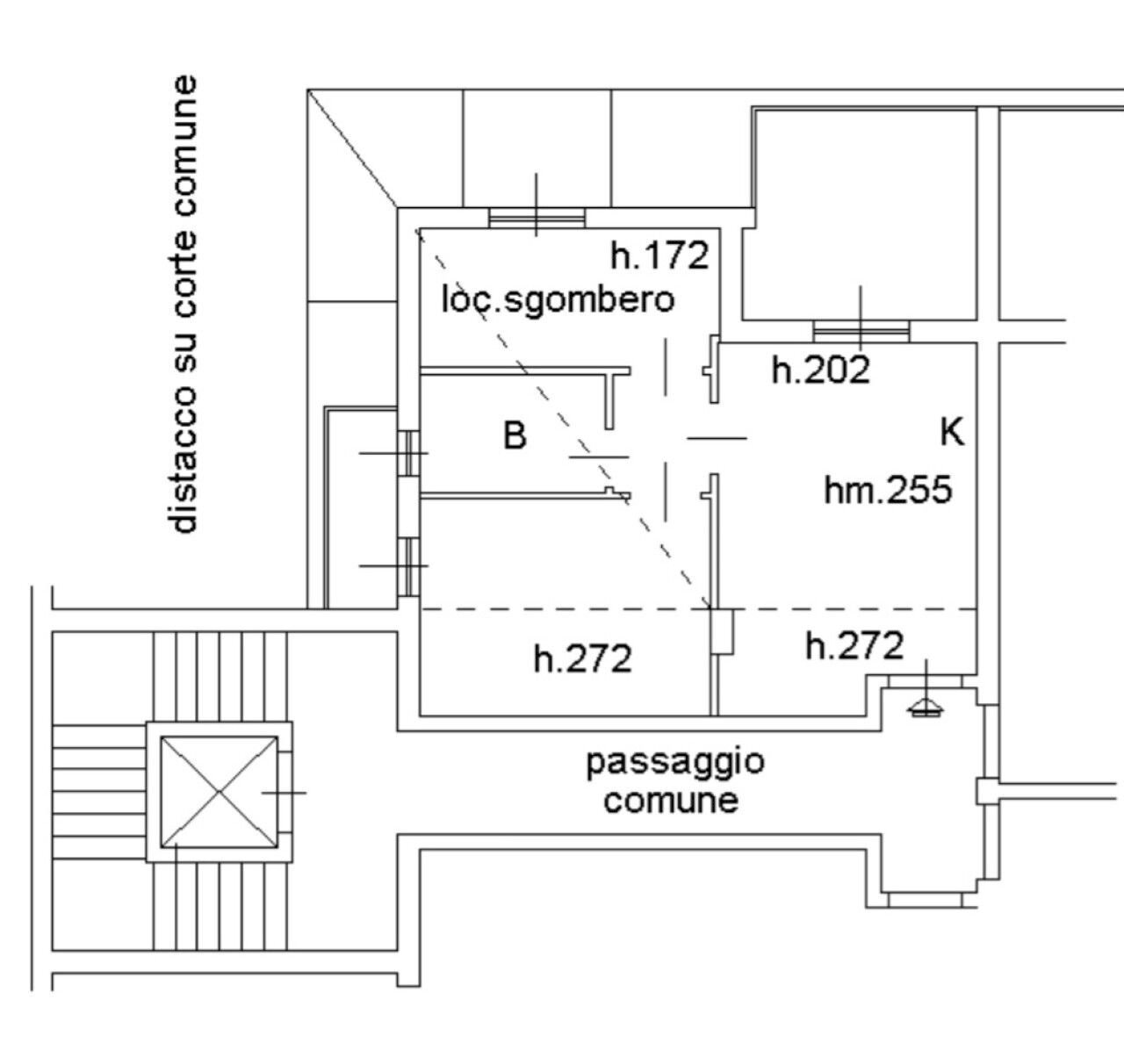 Attico via Cavour, Nocera Terinese - planimetria 1