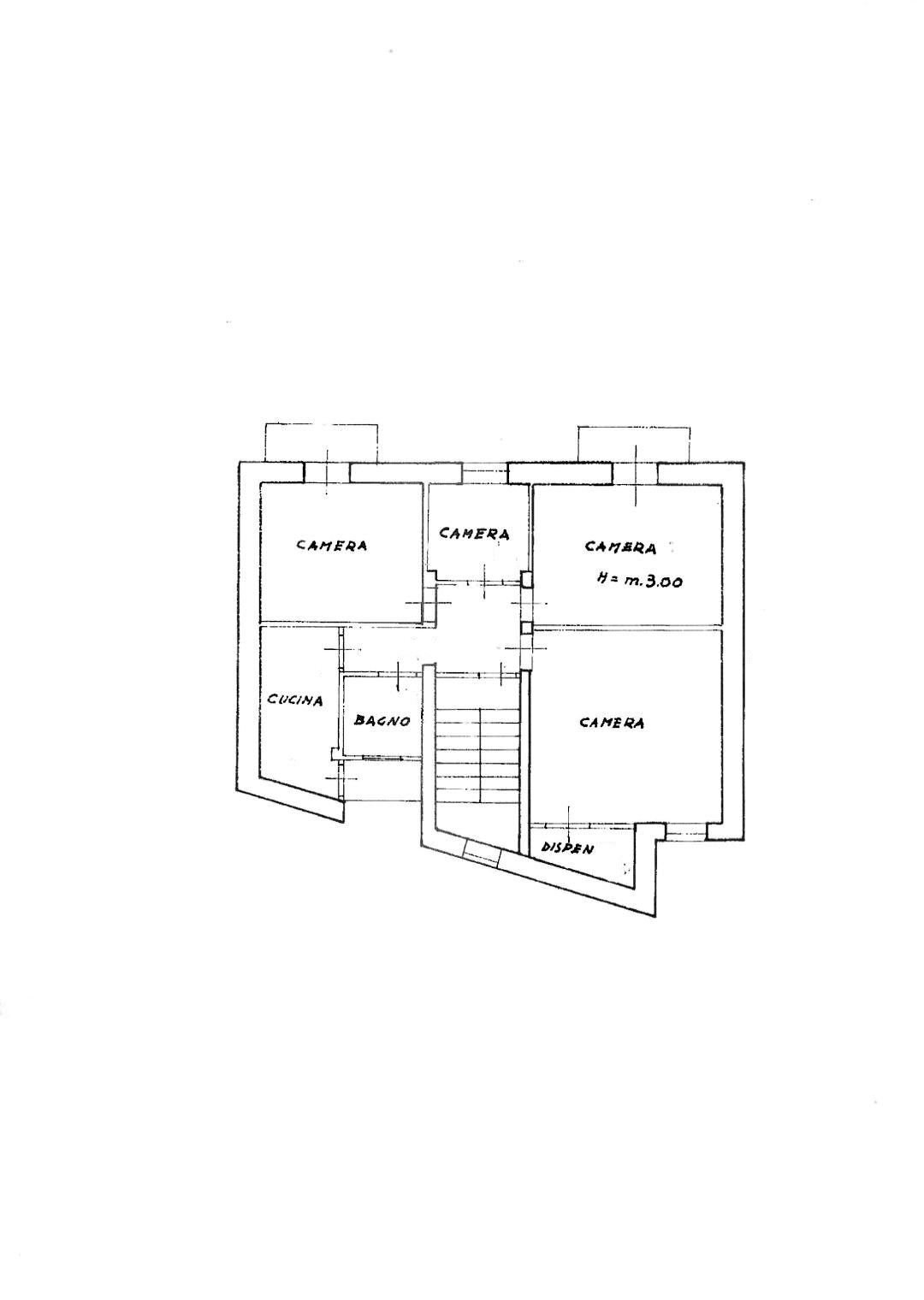 Four-room apartment via Piave 30/C, Gradoli - floor plans 1