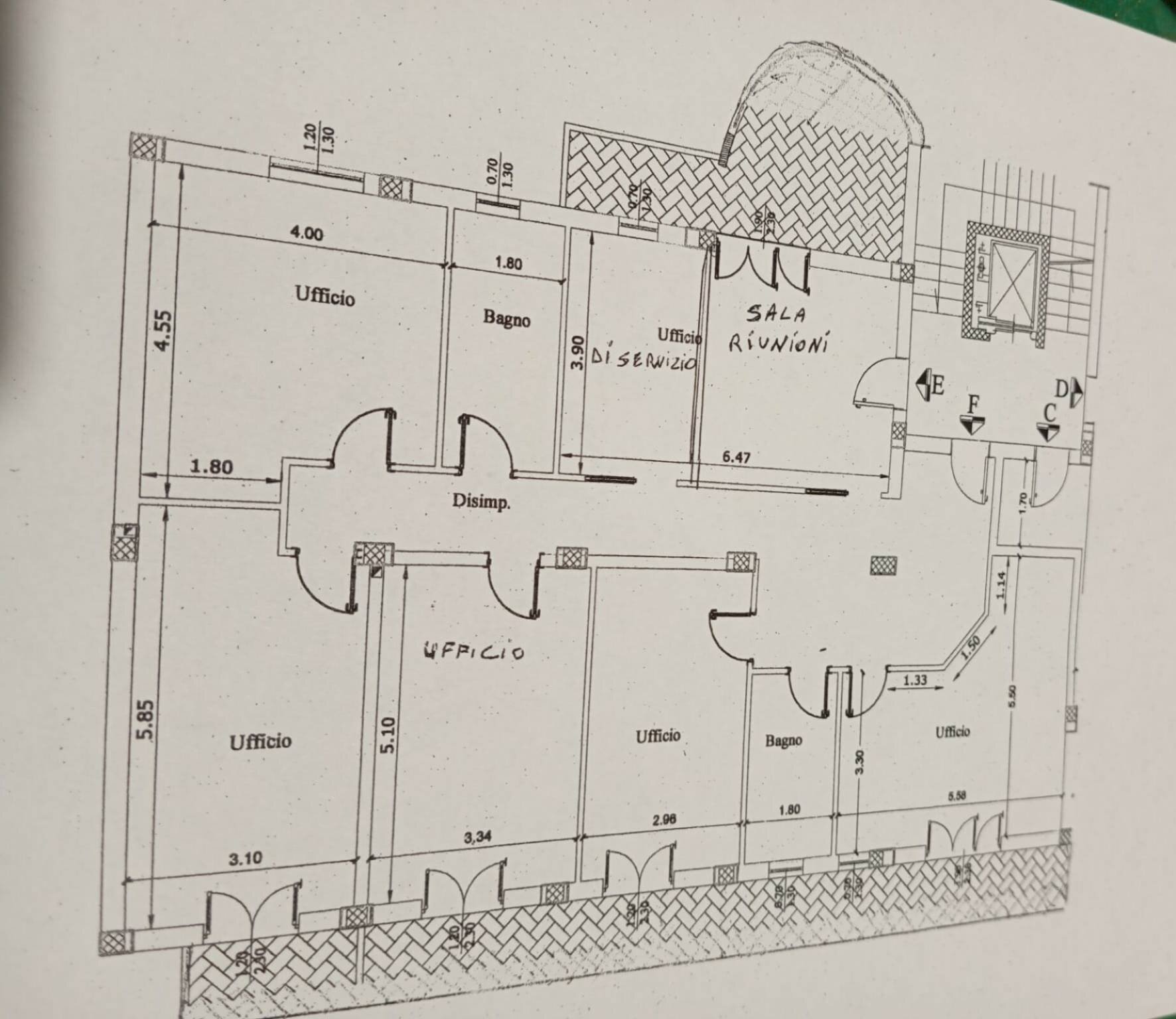 Office via Ada Cudazzo, 12, Lecce - floor plans 1