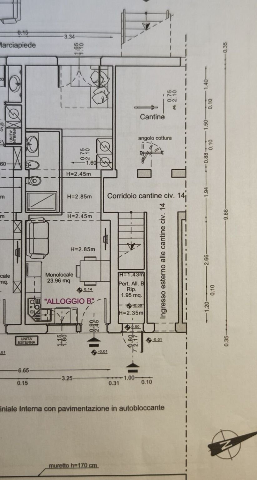 Loft via Luigi Vestri, 14, Bologna (neighborhood San Donato) - floor plans 1