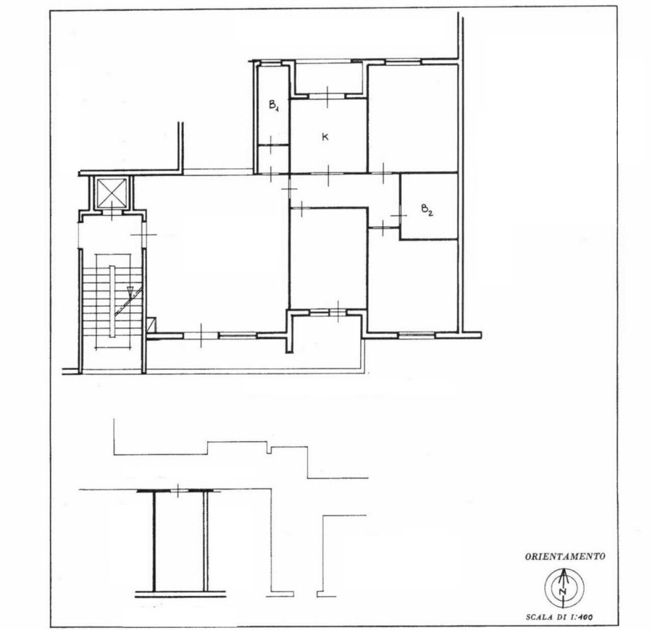 Appartamento largo Valerio Bacigalupo, 32, Roma - planimetria 1