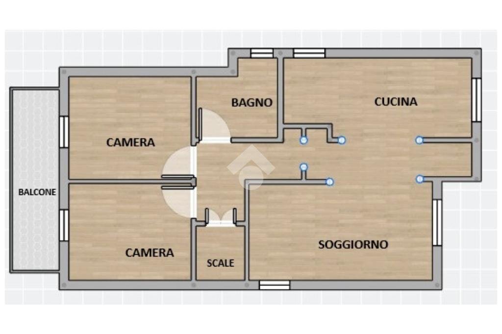 Portion of a house Via Roma, Pregnana Milanese - floor plans 1