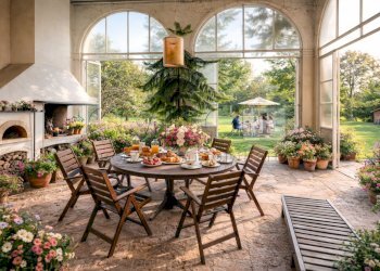 portico colazione .png - Rustico Via Bagnolo 12, Longare - foto 8