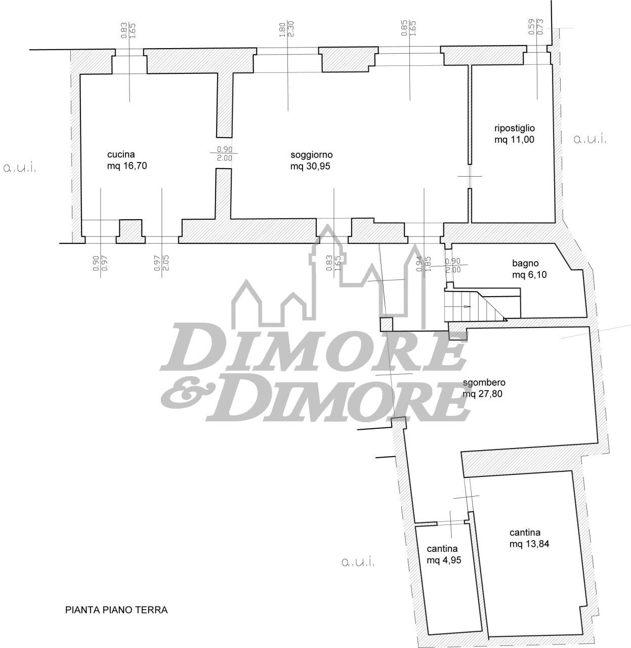 planimetrie casa grande.jpg - Independent house Anzola d'Ossola - floor plans 1