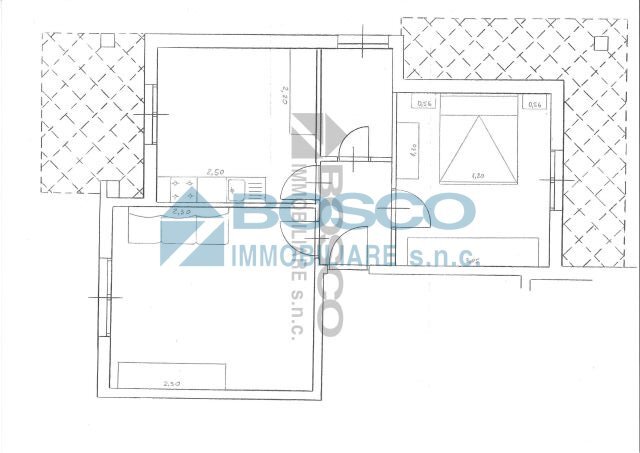 Planimetria stato attual..jpg - Trilocale Via Giovanni Bosco, La Spezia - planimetria 1