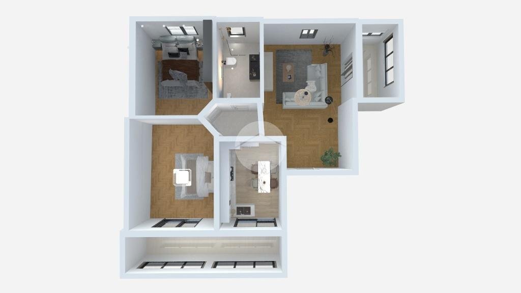 Trilocale Via Aldo Moro, Torrevecchia Pia - planimetria 1