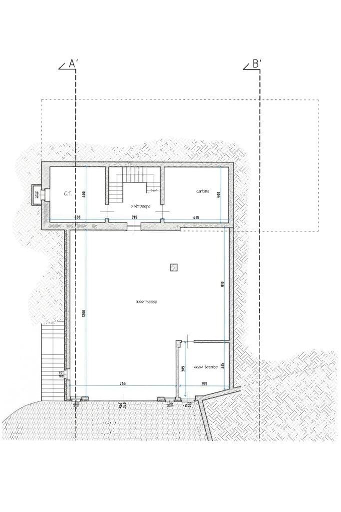 Villa Localita' Caramelli, Rodello - planimetria 1