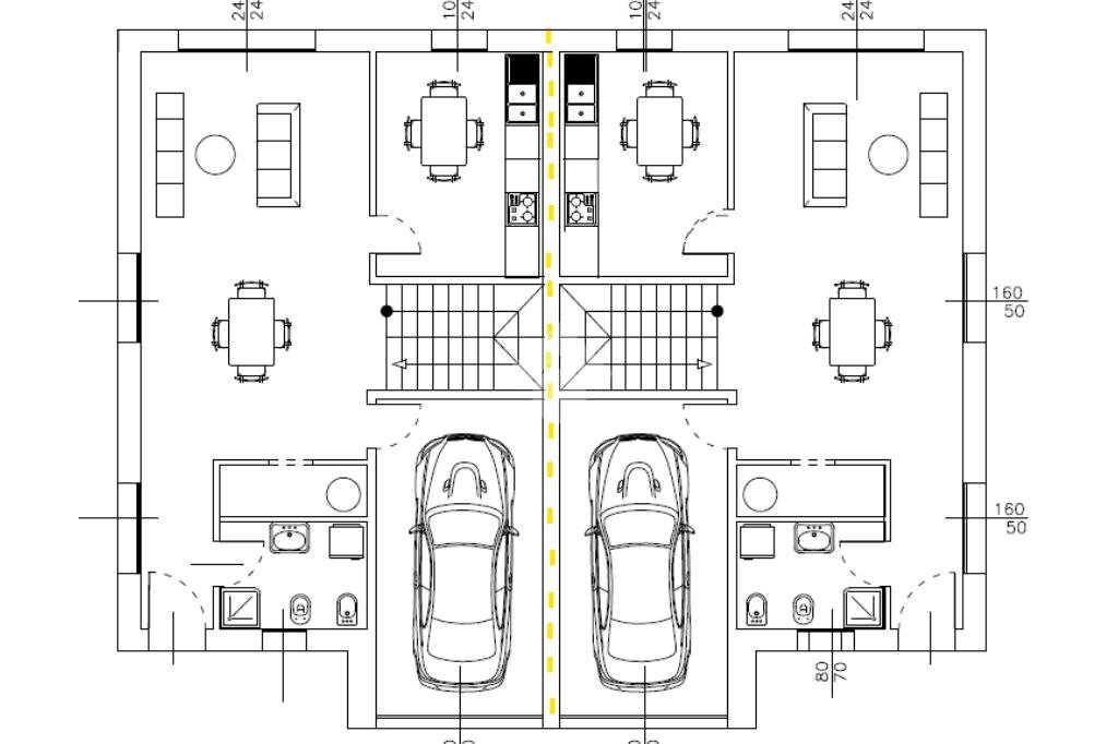 Portion of a house Via Cà Mercati, Scandiano - floor plans 1