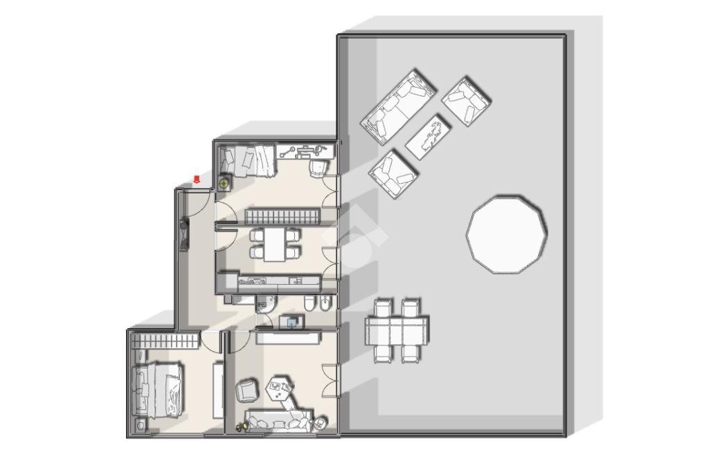 Four-room apartment Via Nino Bixio, Albisola Superiore - floor plans 1