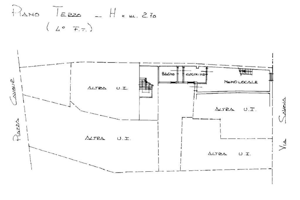 Bilocale Via Savoia, Pinerolo - planimetria 1