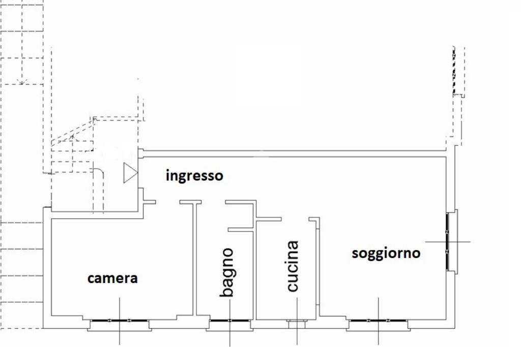 Bilocale Corso Felice Cavallotti, Sanremo - planimetria 1