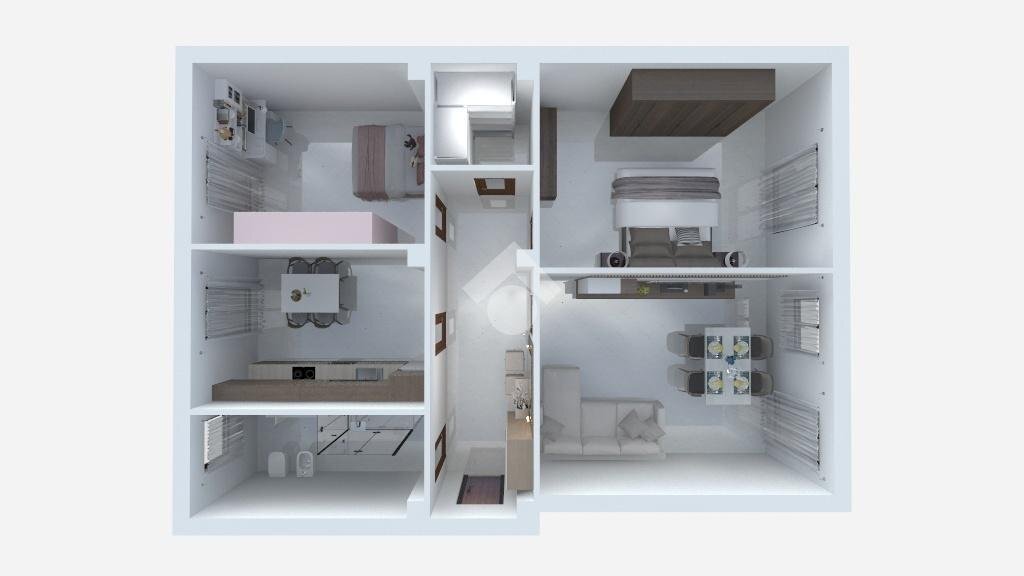 Four-room apartment Via san rocco, Grugliasco - floor plans 1