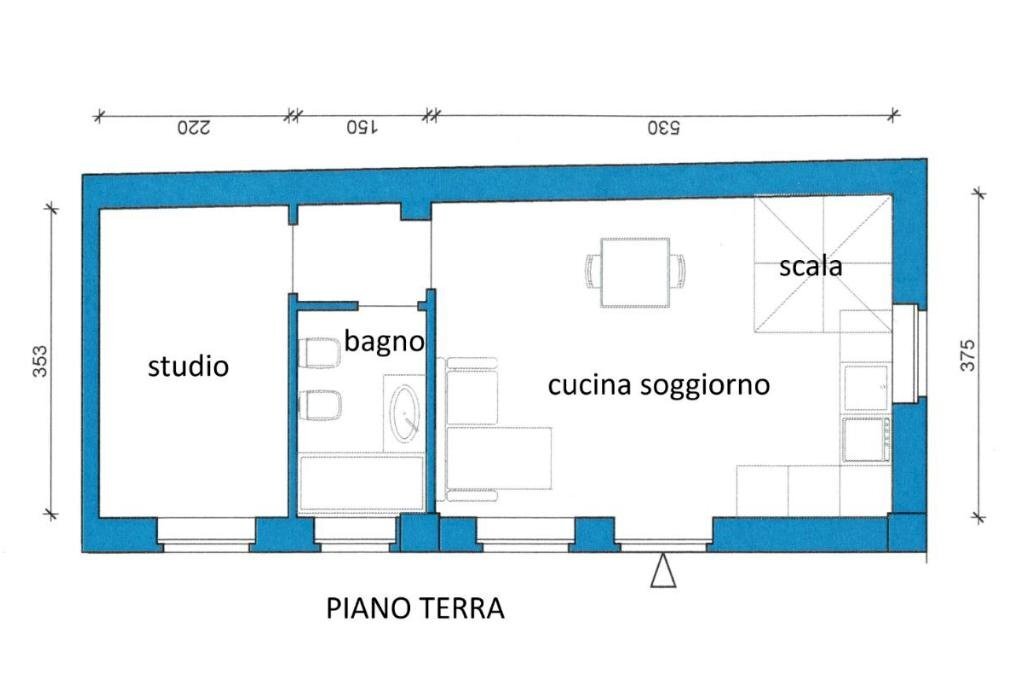 Casa semi indipendente Via G. Lupo, Grugliasco - planimetria 1