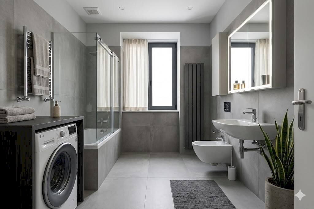 Bagno - Trilocale via Aldo Acquarone, Genova (zona Castelletto) - foto 3