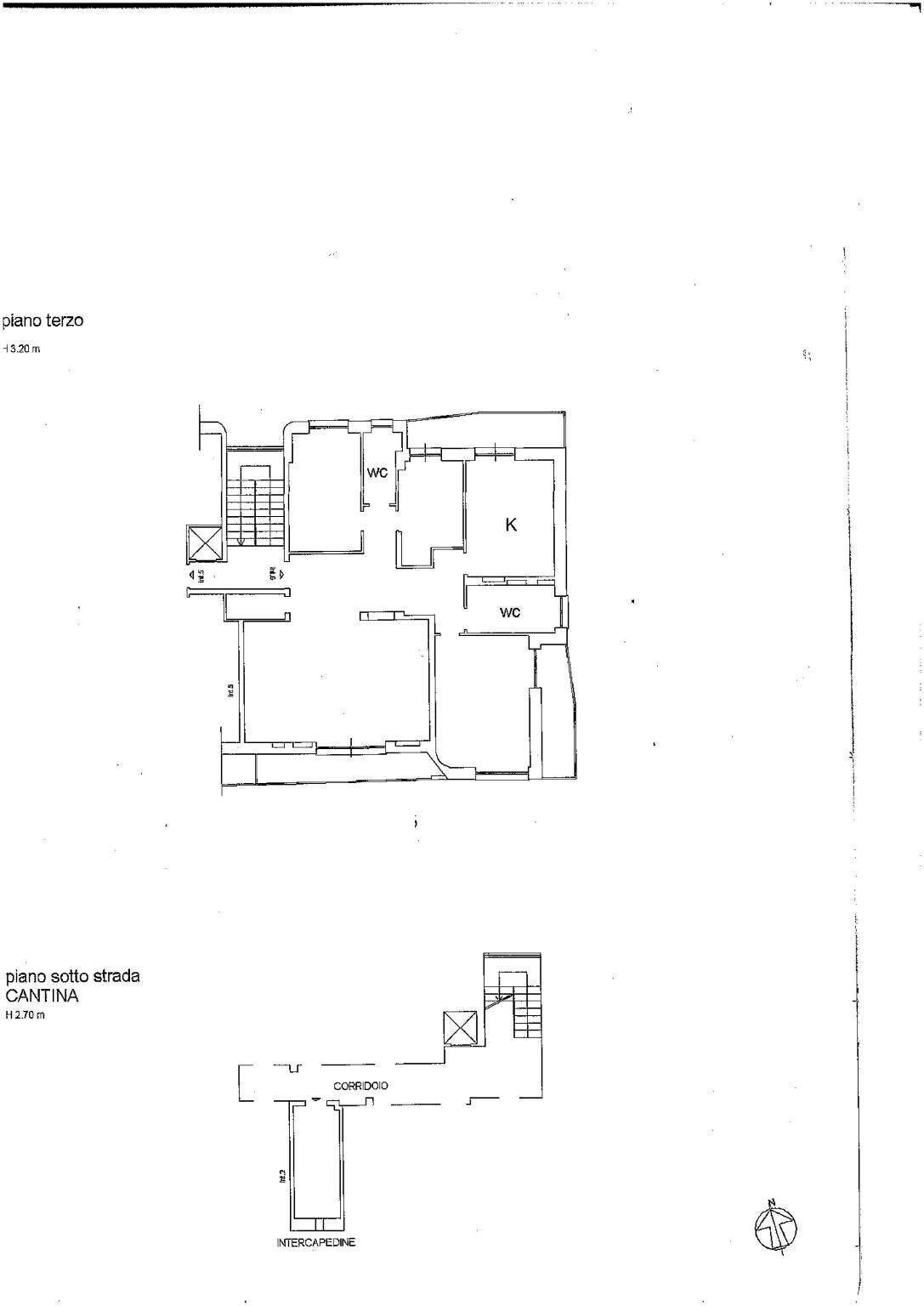 Apartment viale Arezzo, 7, Genova (neighborhood Albaro) - floor plans 1