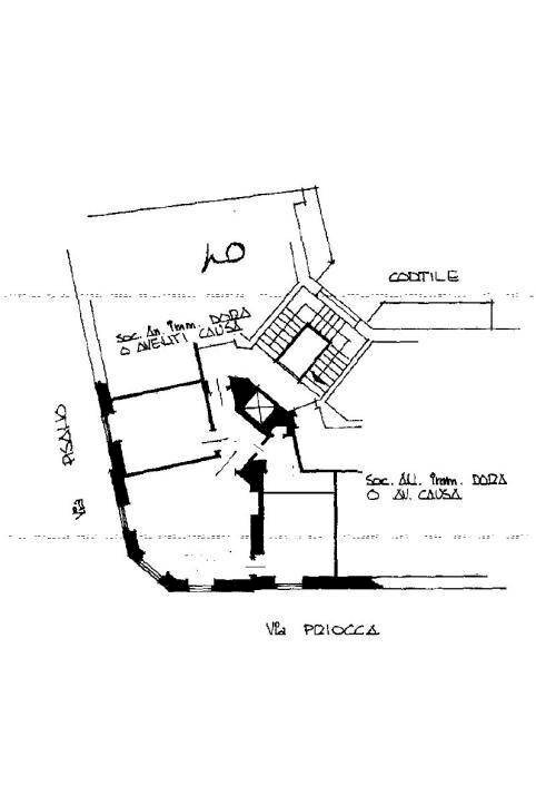 Trilocale via Clemente Damiano Priocca, 12, Torino (zona Aurora) - planimetria 1