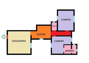 Planimetria - Quadrilocale via Solferino, Bologna (zona Colli) - foto 24