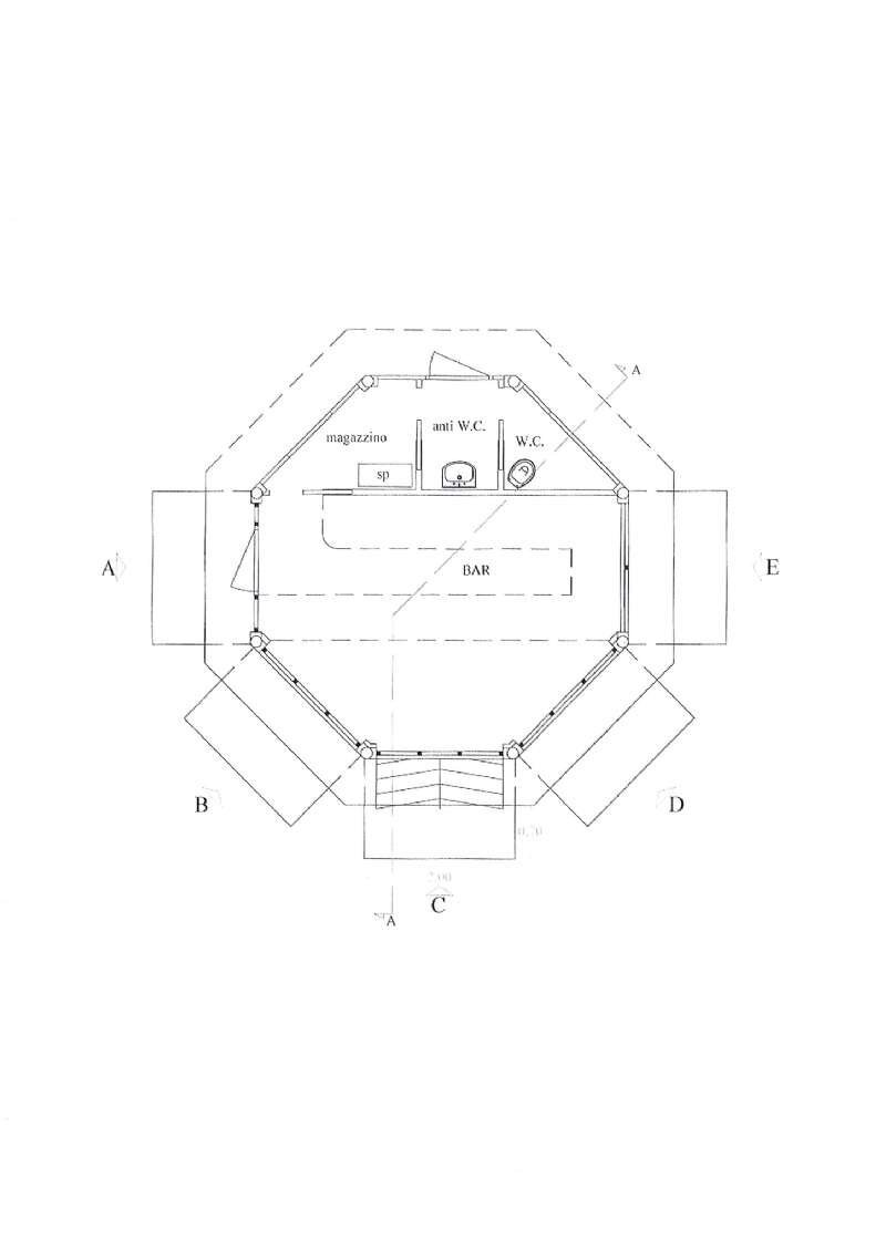 pln. pubblicita\' - Cafeteria - Cold Bar piazza buenos aires, Roma - floor plans 1