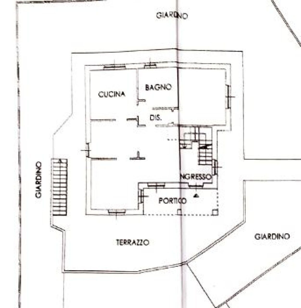 Villa via Gabriele d'Annunzio, 7, Salerano sul Lambro - planimetria 1