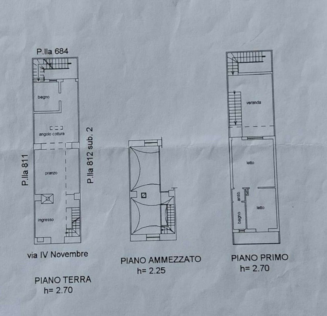 Casa indipendente via IV Novembre, 18, Morciano di Leuca - planimetria 1