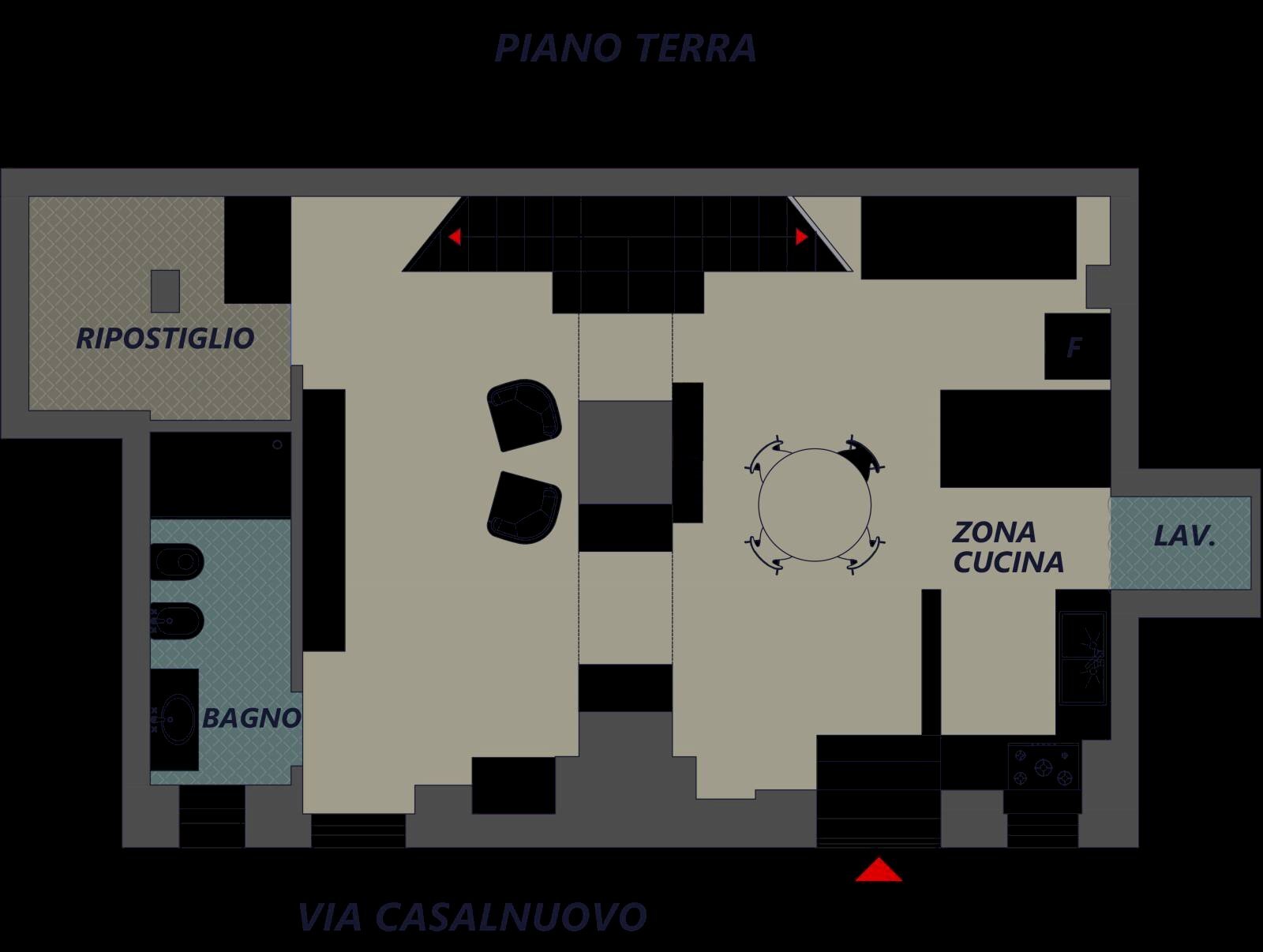 Three-room apartment via Casalnuovo, 23, Montescaglioso - floor plans 1