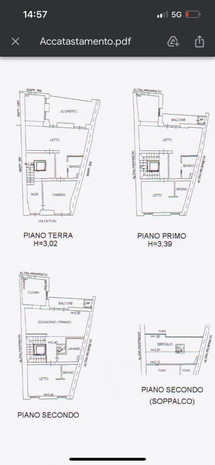 Independent house via Fattori, 7, Pesaro - floor plans 1