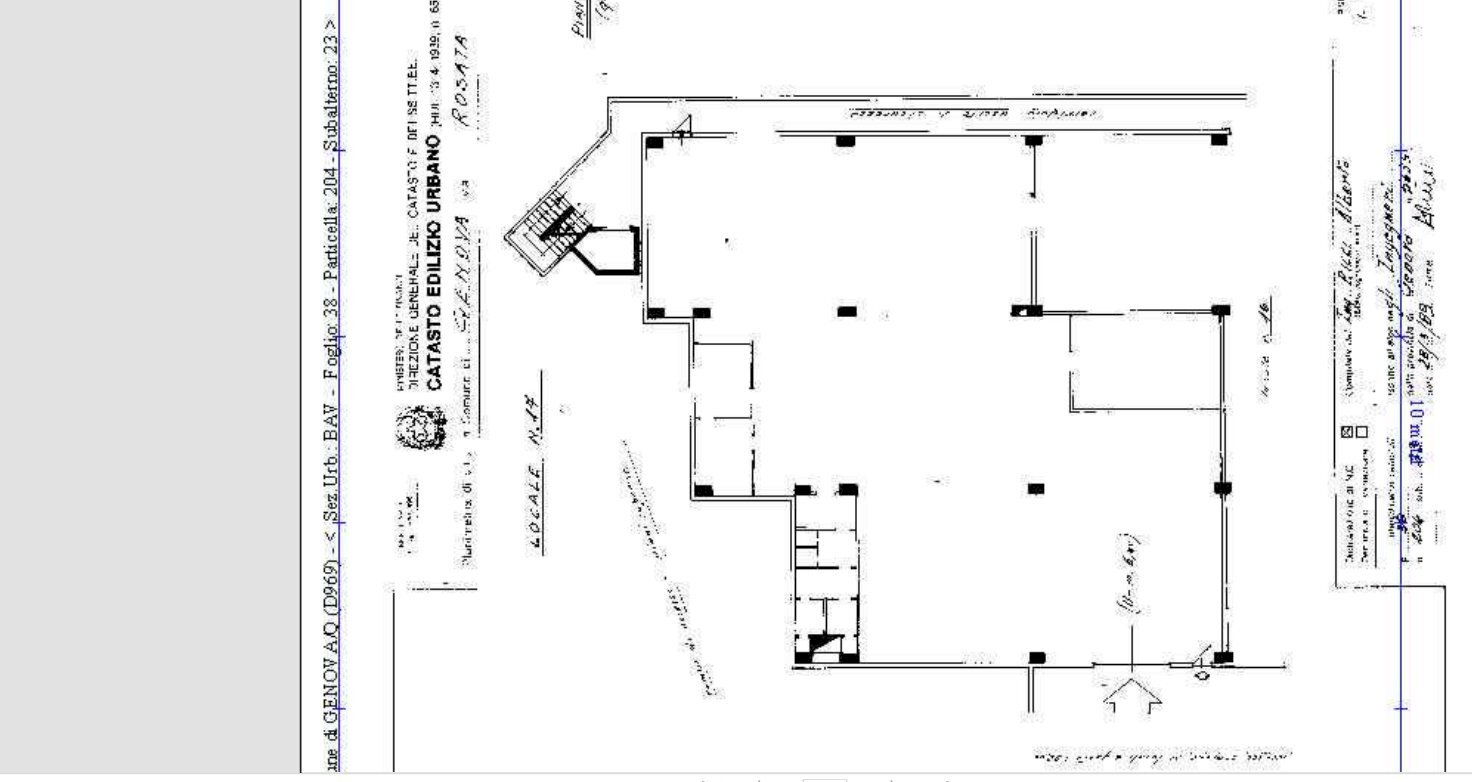 Capannone via Augusto Pedullà, Genova (zona Molassana) - planimetria 1