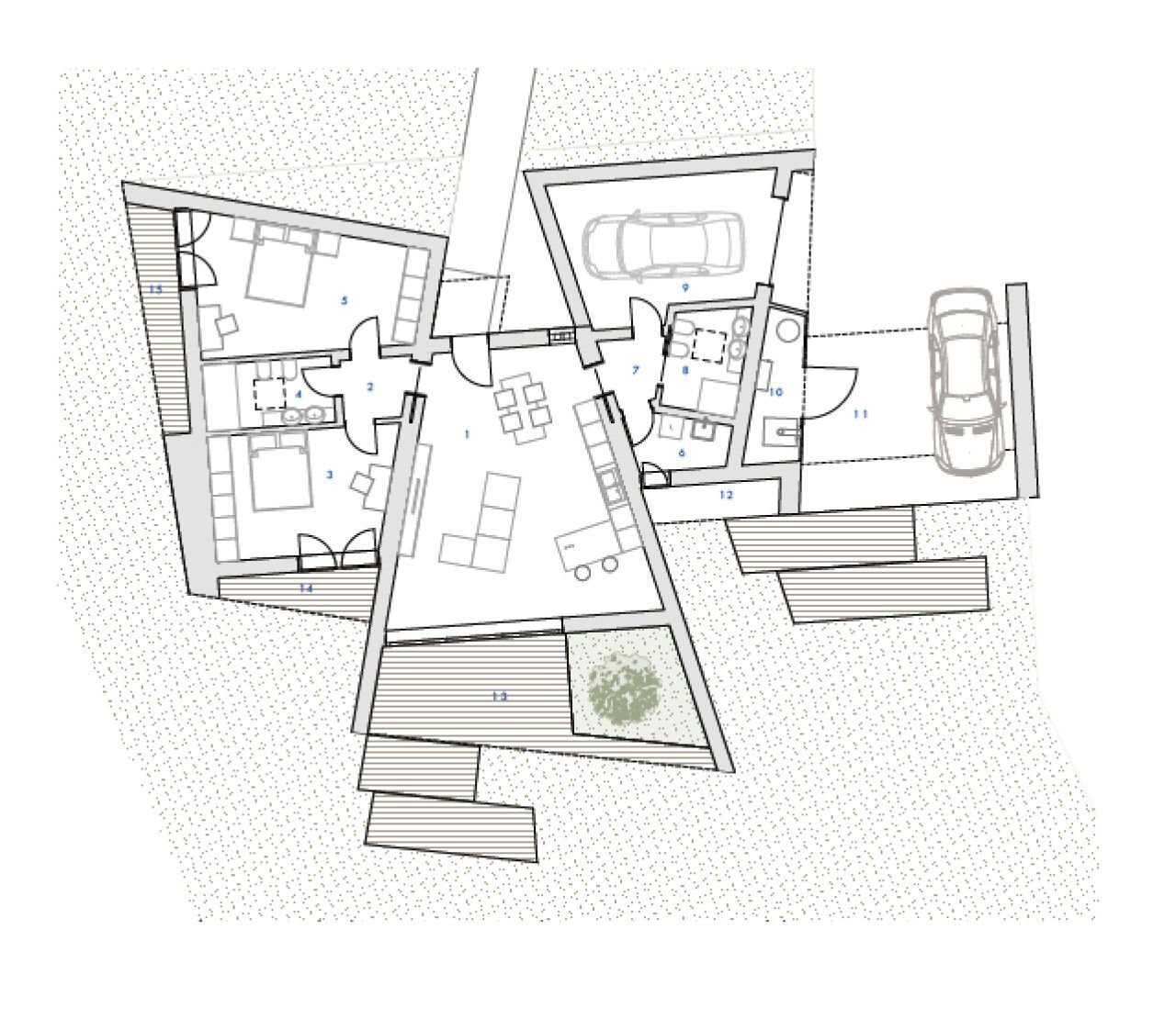 Villa via Cornio, Vigonovo - floor plans 1
