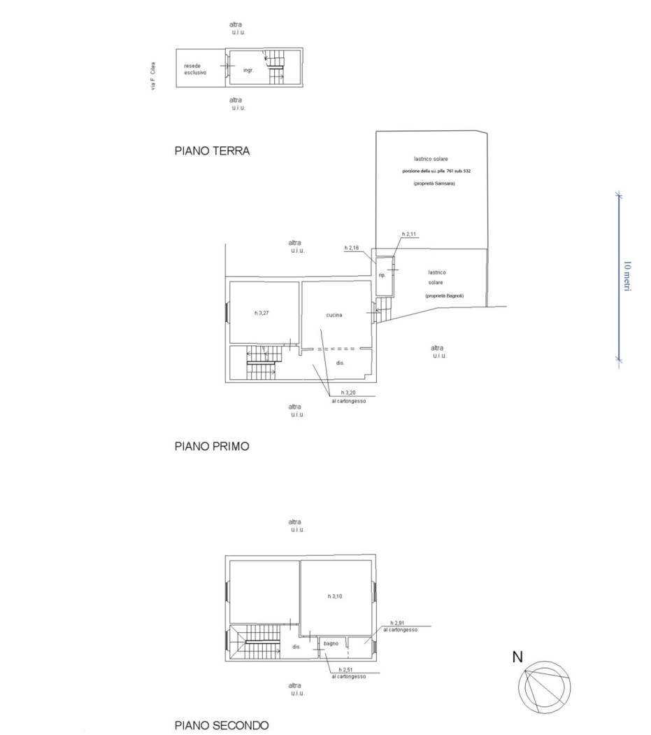 Four-room apartment via Francesco Cilea, 26, Empoli - floor plans 1