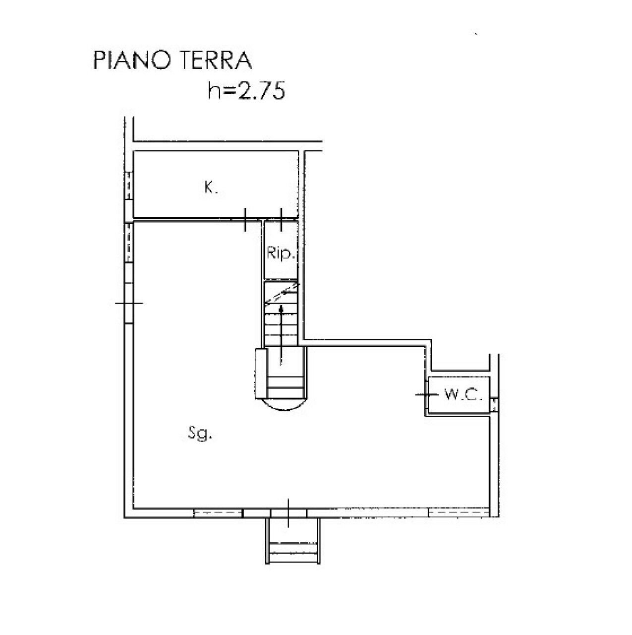 Quadrilocale strada Comunale Marrone, Capurso - planimetria 1