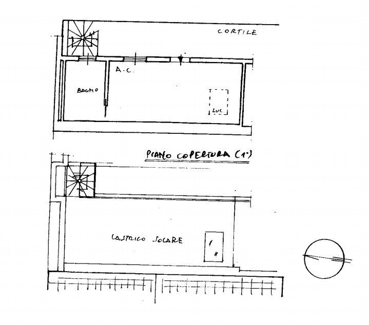 Monolocale via Antonio Bertola, 13, Roma - planimetria 1